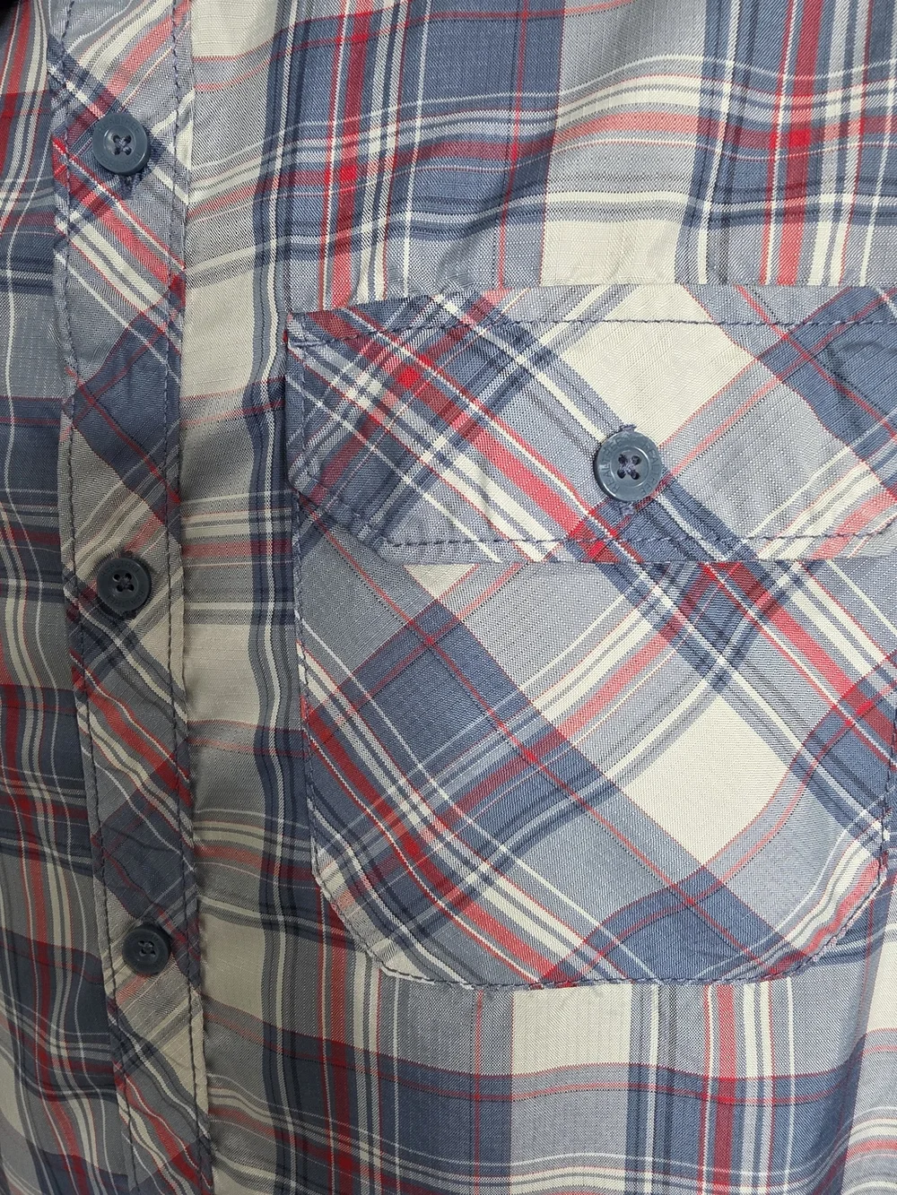 760 Realtree Men's Plaid Vented Performance Fishing Guide Shirt - Size L (42/44)